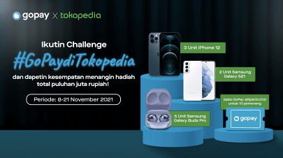 Ikuti Challenge #GoPaydiTokopedia di TikTok dan Menangkan Total Puluhan Juta Rupiah