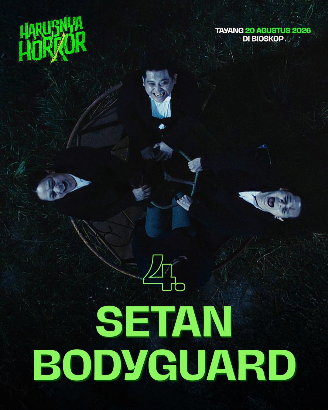 Pembawaan hantu yang berbeda dan segar