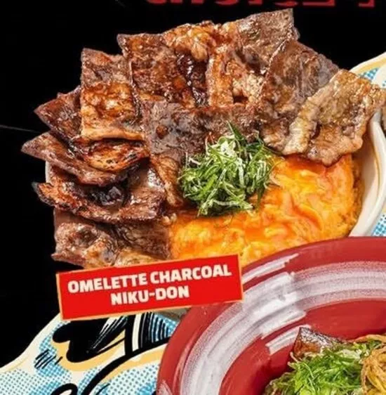 Omelette Charcoal Niku-Don Menu Gyukichi Blok M Blog GoPay