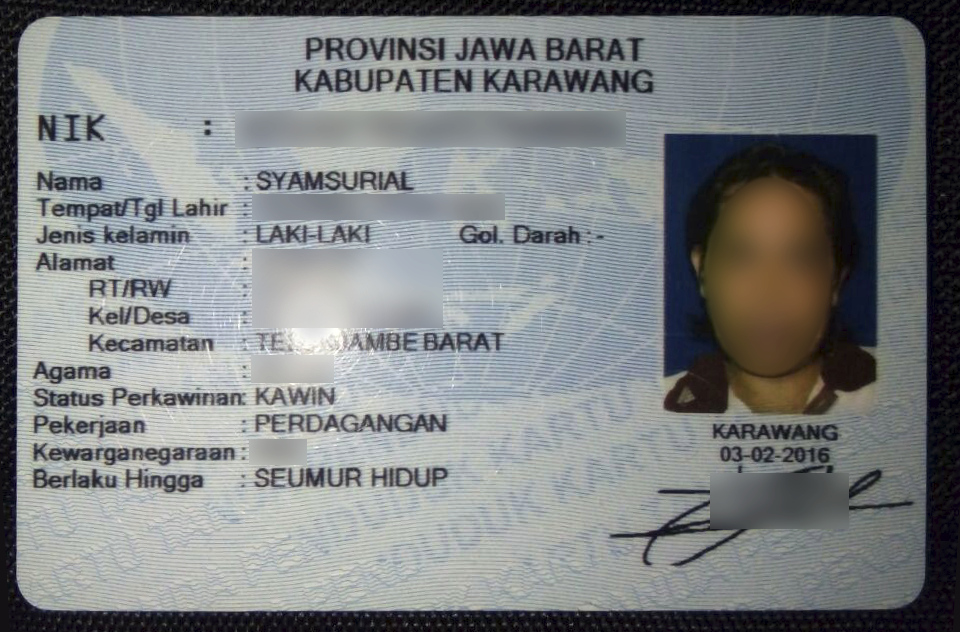 Kelengkapan data saat pendaftaran
