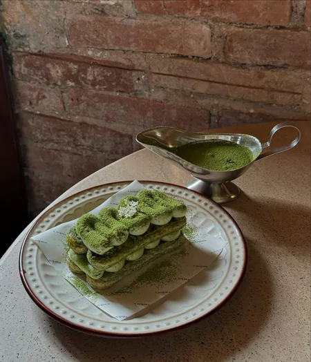 Poured Matcha Tiramisu Menu Scarlett Cafe Blog GoPay