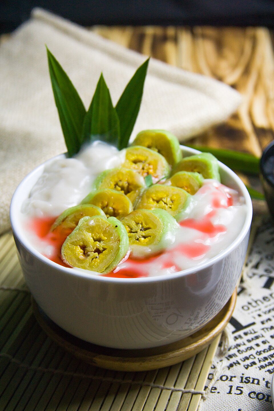 Es pisang ijo 