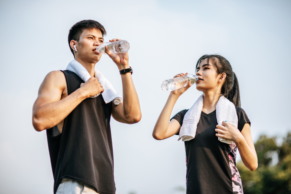 Minum air putih yang cukup