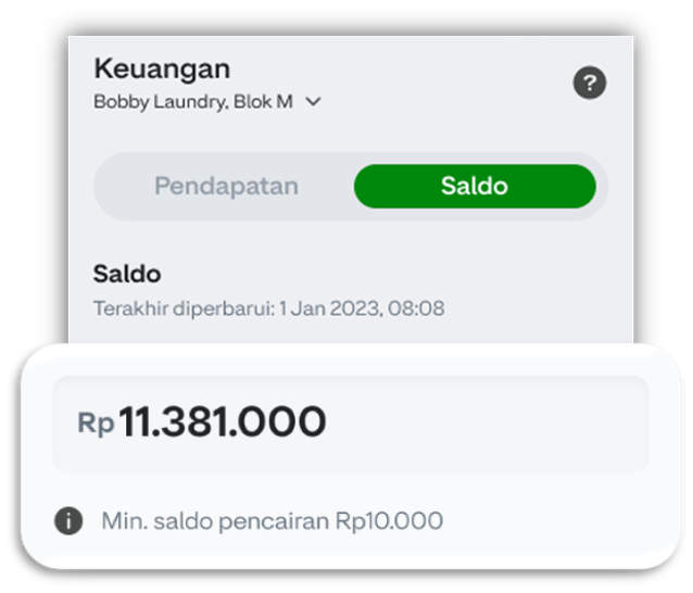 jumlah saldo gma