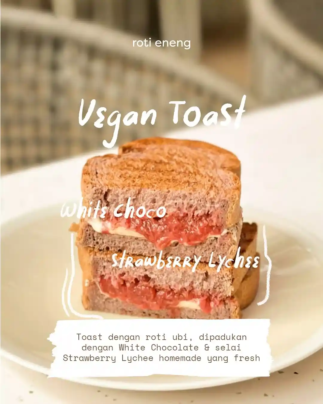 Vegan White Chocolate Strawberry Lychee Menu Roti Eneng Blog GoPay