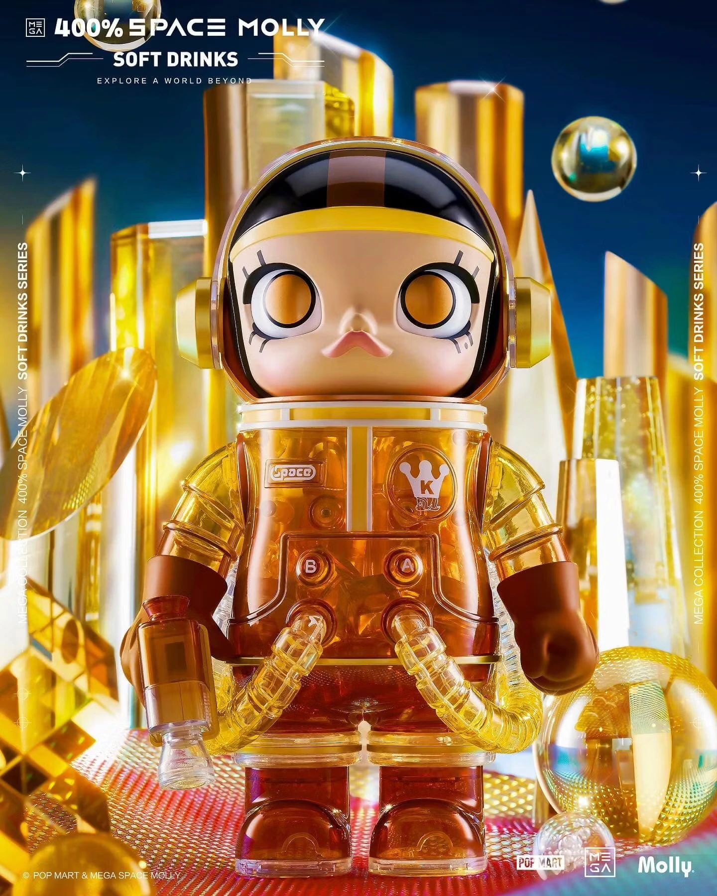 Pop Mart Molly x Kenny Wong Limited Gold Edition