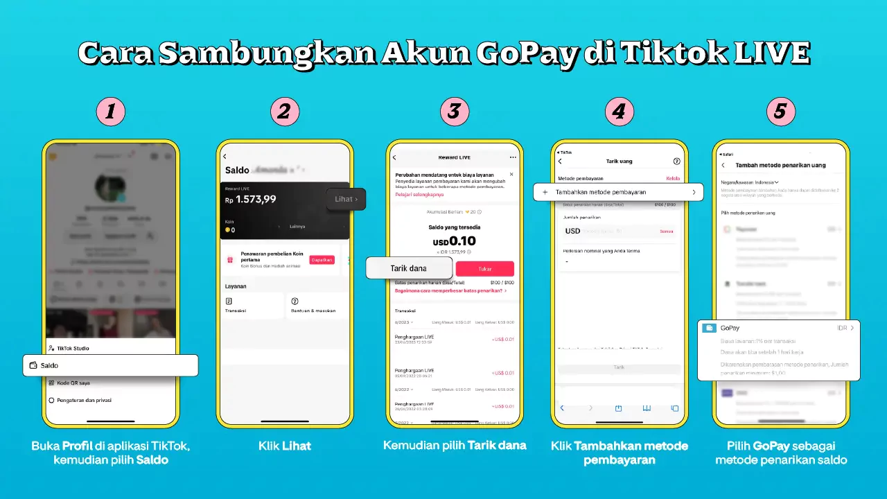 Cara Sambungkan Akun GoPay di TikTok LIVE TikTok LIVE Studio Blog GoPay