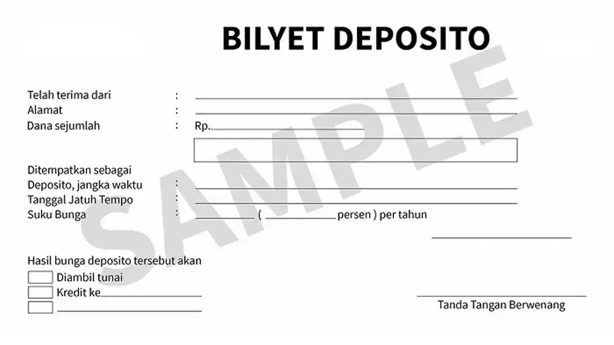 Bilyet Deposito