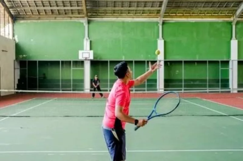 Tenis Olahraga Bersama Teman Blog GoPay