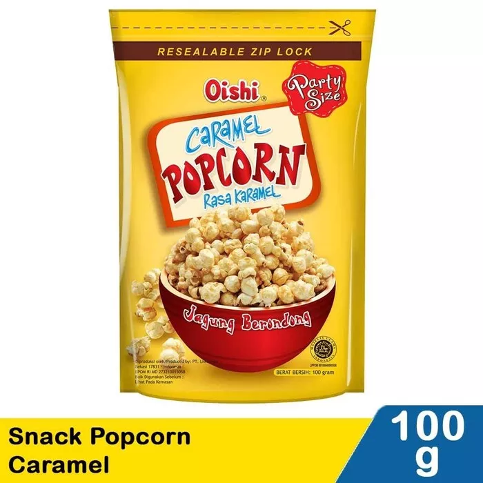 Popcorn Caramel Oishi Snack Manis Indomaret Blog GoPay