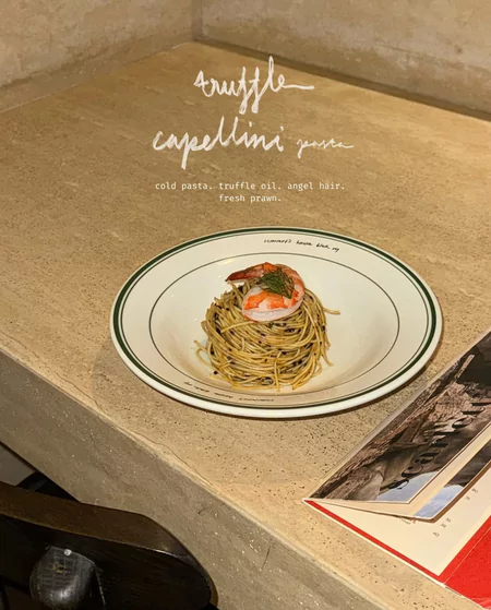 Truffle Capellini Menu Scarlett Cafe Blog GoPay