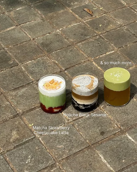 Matcha Strawberry Cheesecake Latte Menu Scarlett Cafe Blog GoPay
